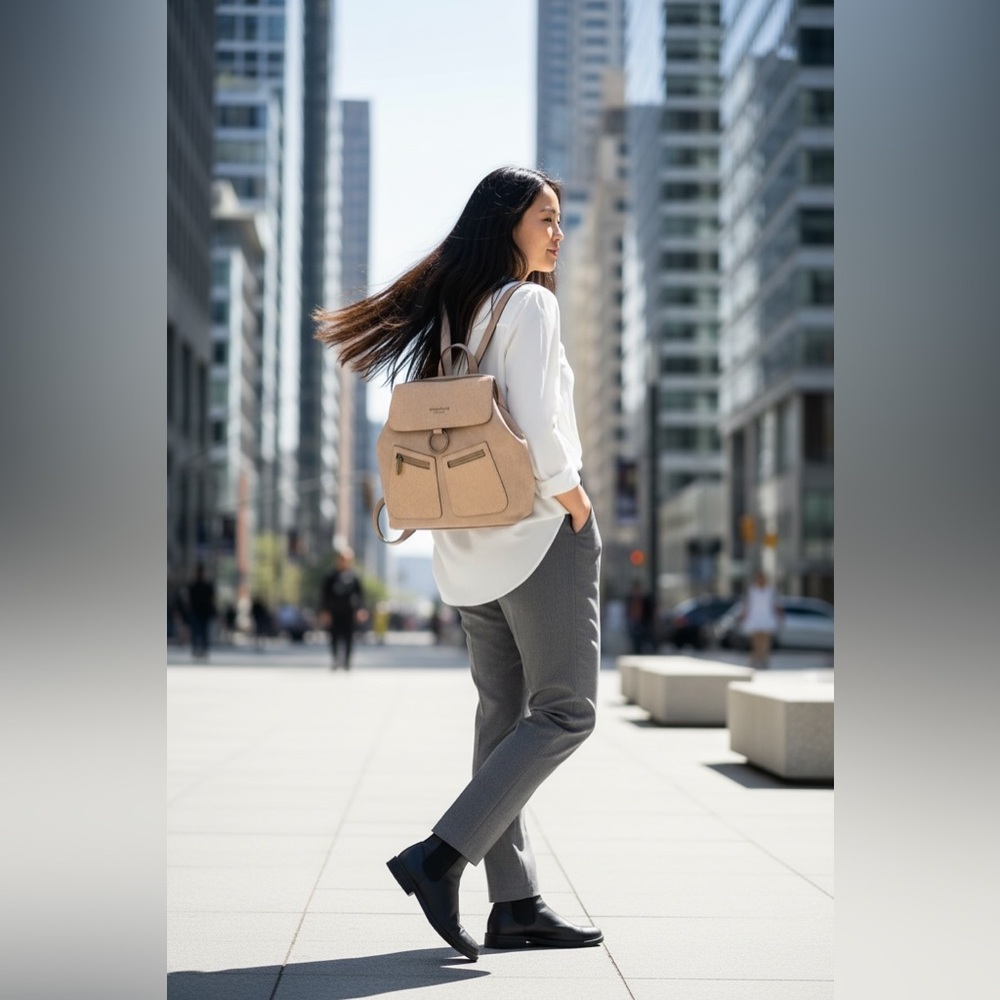 Chic Tan Women's Backpack